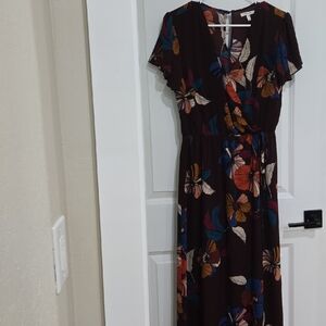 Maurices Dark Floral Midi Dress